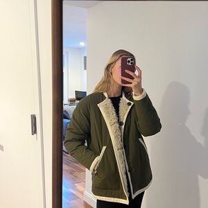 Olive Green Reversible Alex Mill Jacket
